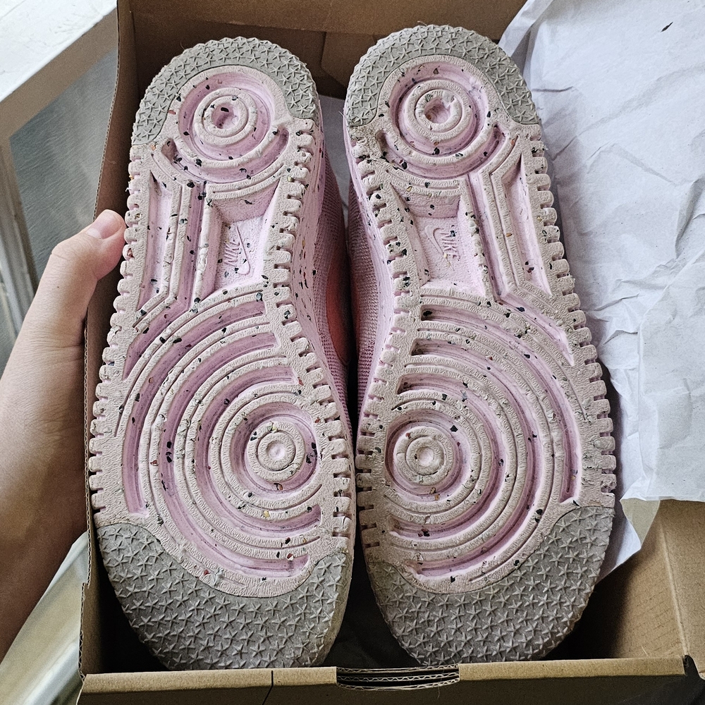 Women's Size 9 Nike AF1 Pink Crater Flyknit Sneakers - Picture 9 of 10